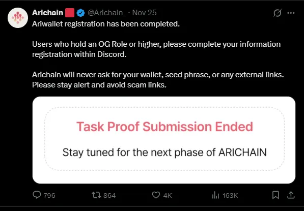Arichain Listing