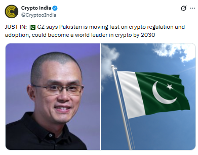 Binance Founder CZ About Crypto Regulation in Pakistan 