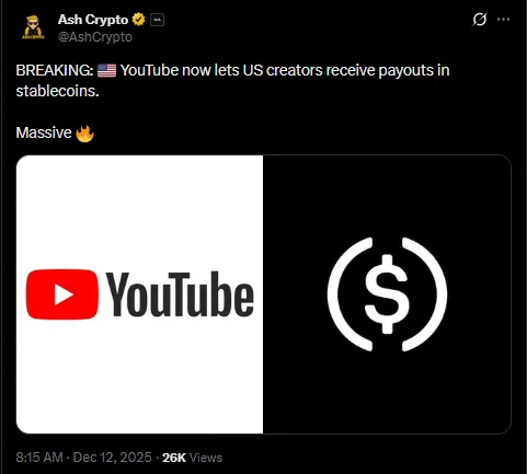 YouTube Crypto Update