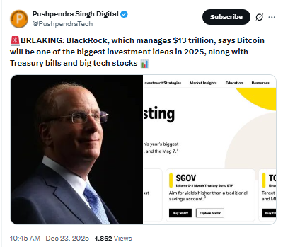 Blackrock about bitcoin