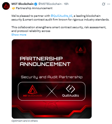 MST Blockchain Quill Audits Partnership 