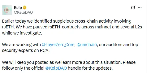 Ethereum News Kelp Dao Exploit Defi Alert