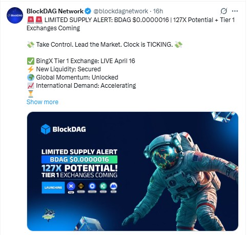 BlockDAG BingX Listing 