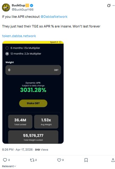 Dabba Network Update