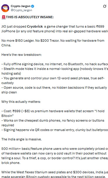 Cryobrick Bitcoin wallet