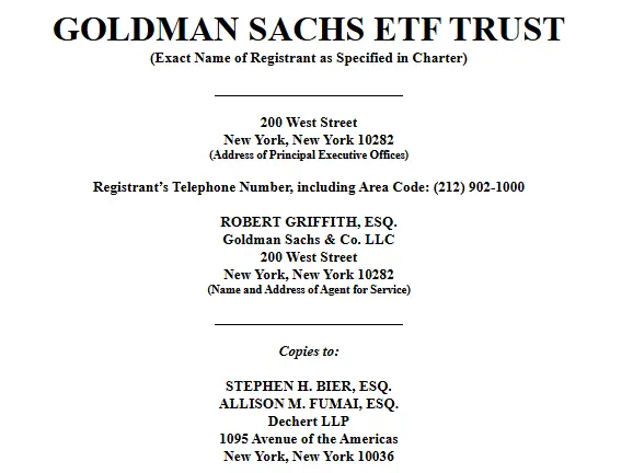Goldman Sachs Official Update