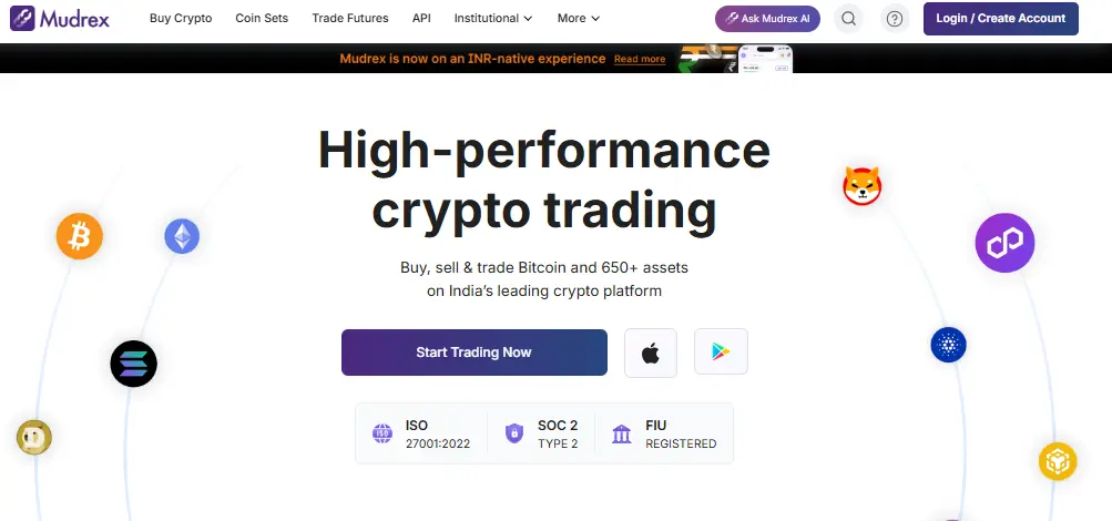 Mudrex EXCHNGE UPDATE