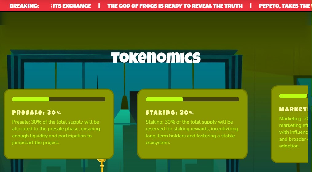 Pepeto Presale Tokenomics
