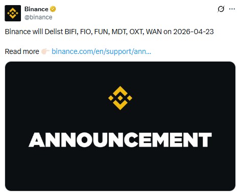 Fun Token Crash: Binance Delisting FUN Token