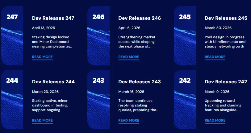 BlockDAG का  Roadmap