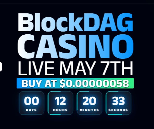 BlockDAG Casino Launch Date 7 May 