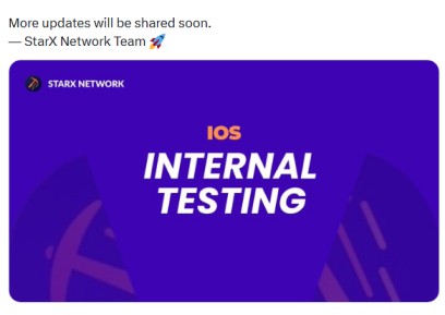 starx network ios app launch soon