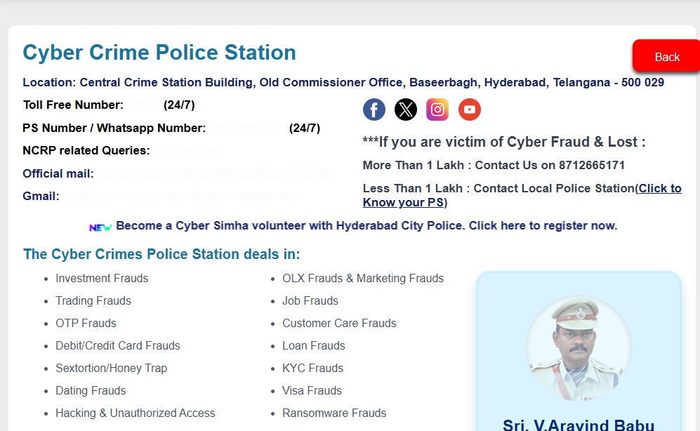 Hyderabad Cyber Fraud Case