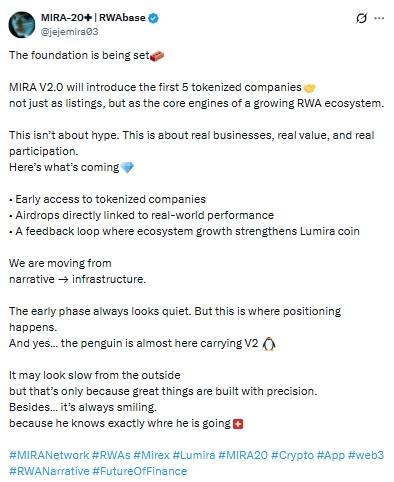 MIRA Network V2.0 Update