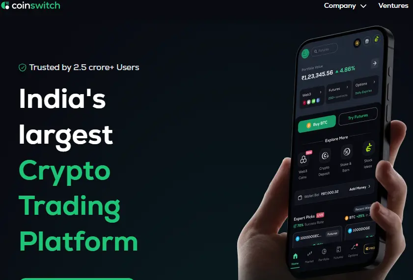 CoinSwitch CRYPTO PROJECT UPDATE