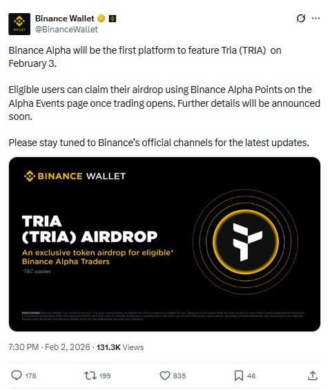 TRIA Airdrop
