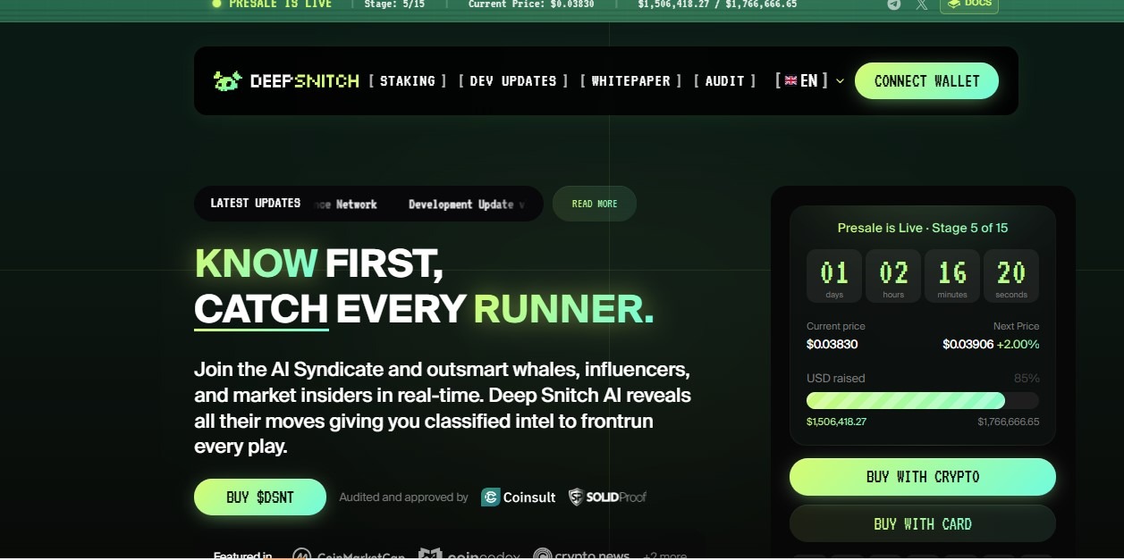 DeepSnitch AI ($DSNT)