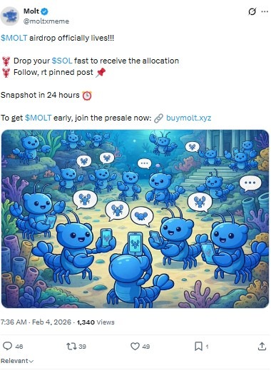 $MOLT Airdrop 