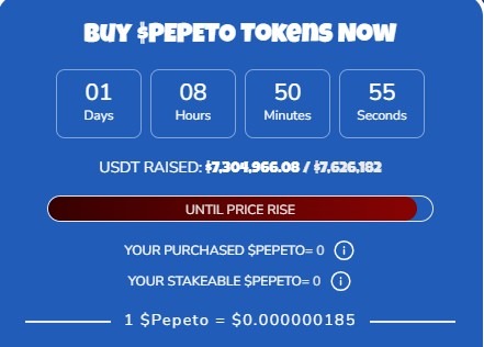 pepeto presale details 