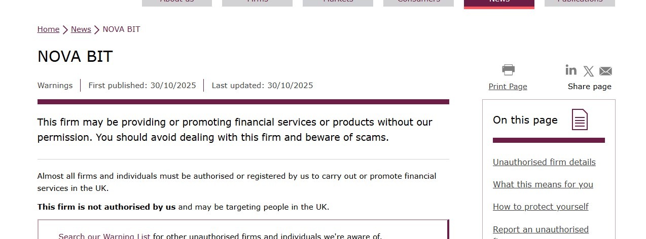 NovaBit Trading Review: