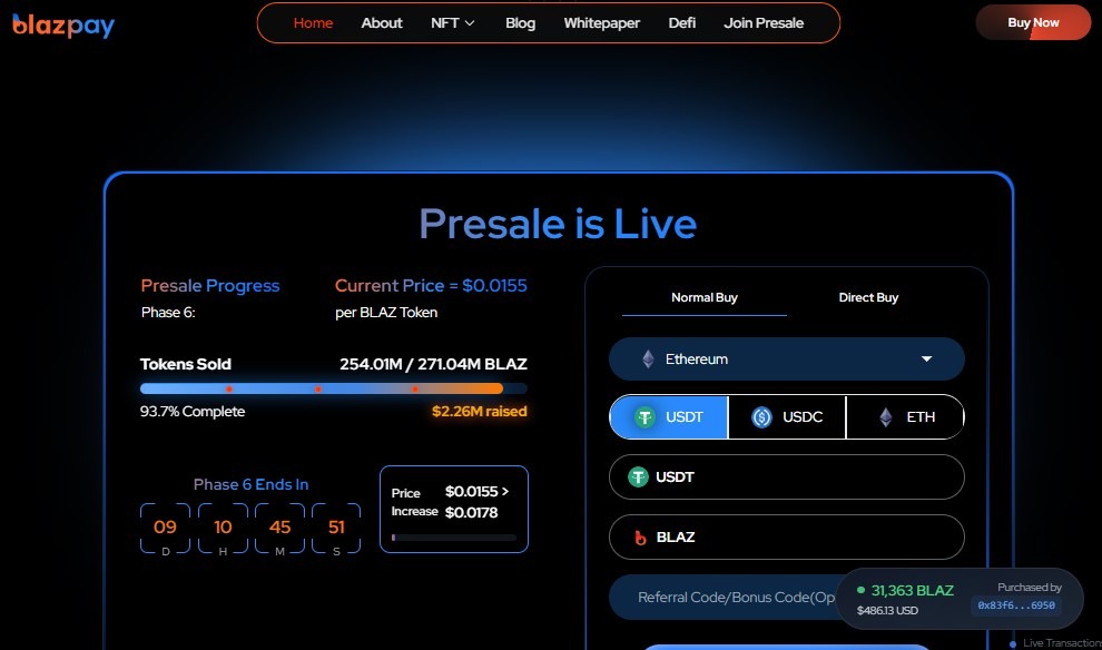 Blazpay Crypto Presale 