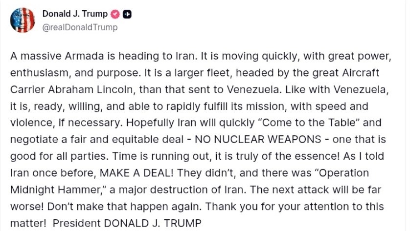 Donald Trump की ईरान को धमकी, क्रिप्टो मार्केट गिरा 