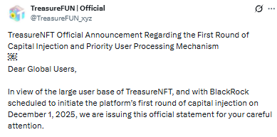 treasure nft withdrawal update