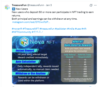 Nova NFT Withdrawal Update 