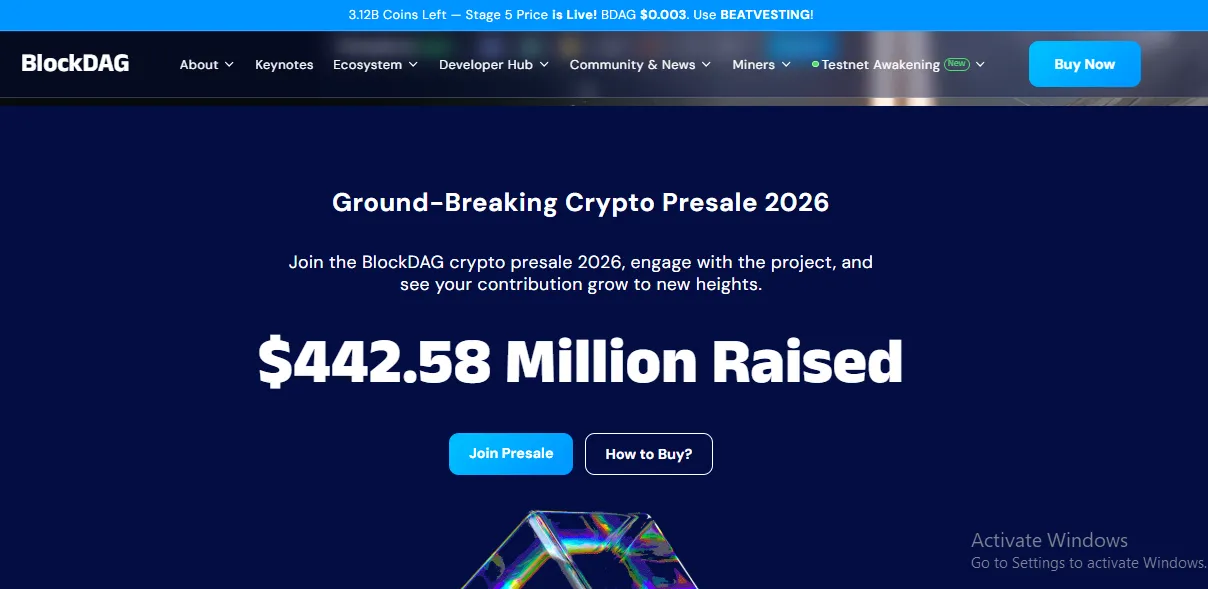 BlockDAG Presale Funding