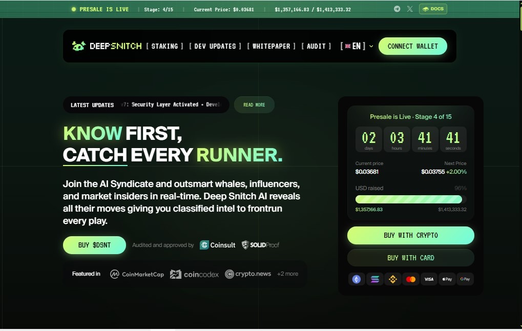 DeepSnitch AI ($DSNT)
