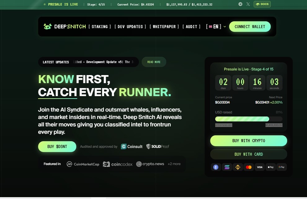 DeepSnitch AI ($DSNT) Details