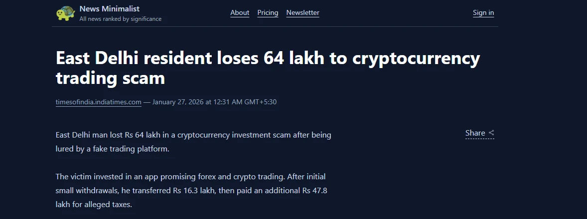 Delhi Crypto Scam