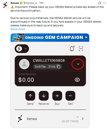 Xenea Wallet News