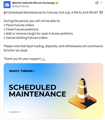 WazirX News Today
