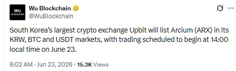 Arcium ARX Listing News 