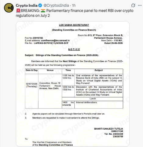 crypto regulation in india 