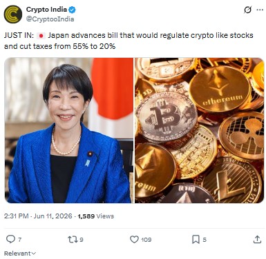 Japan Crypto Tax Cut