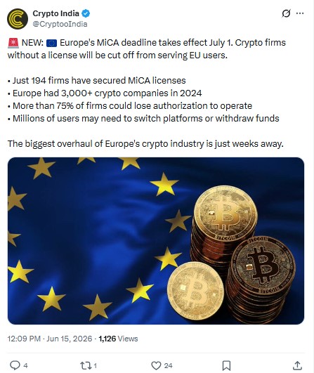 MiCA Deadline July 2026
