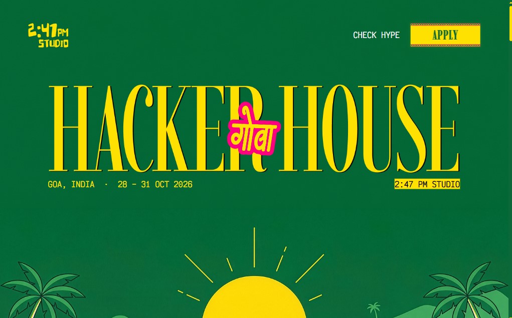 Crypto Event India Hacker House Goa 2026