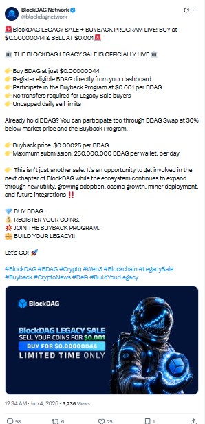 BlockDAG Buyback Program News