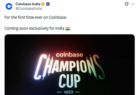 Coinbase Champions Cup India