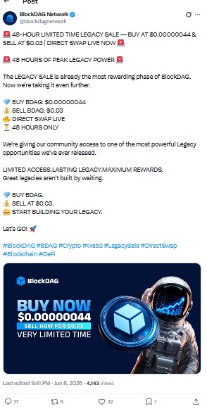 Blockdag Legacy Sale 