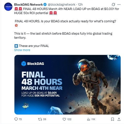 BlockDAG Listing date update 