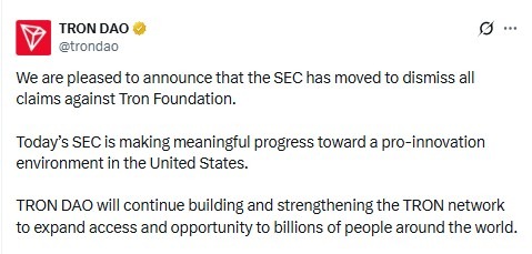 US SEC Settlement with Tron Founder Justin Sun 