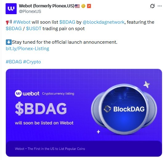 Blockdag listing exchange update 