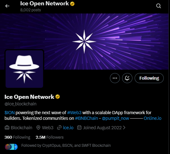 Ice Open Network news