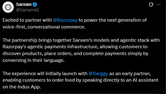 Sarvam AI latest news