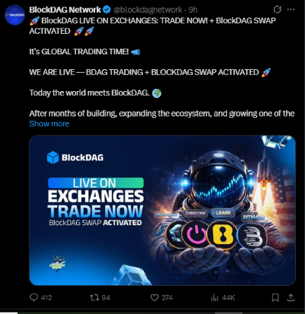 BlockDAg Listing News