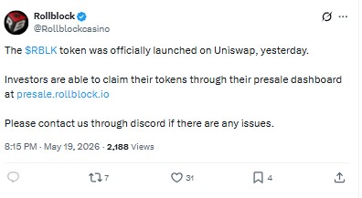 Rollblock $RBLK Token Launch 