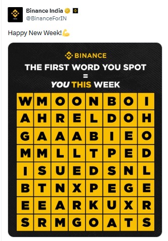 binance word of the day 11 may answer